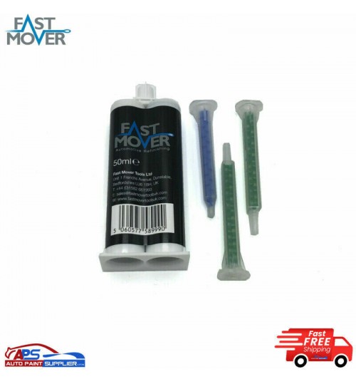 Fast Mover FMT6340 2K PU Plastic Repair Rigid Cartridge 50ml GET 1 FREE NOZZLES